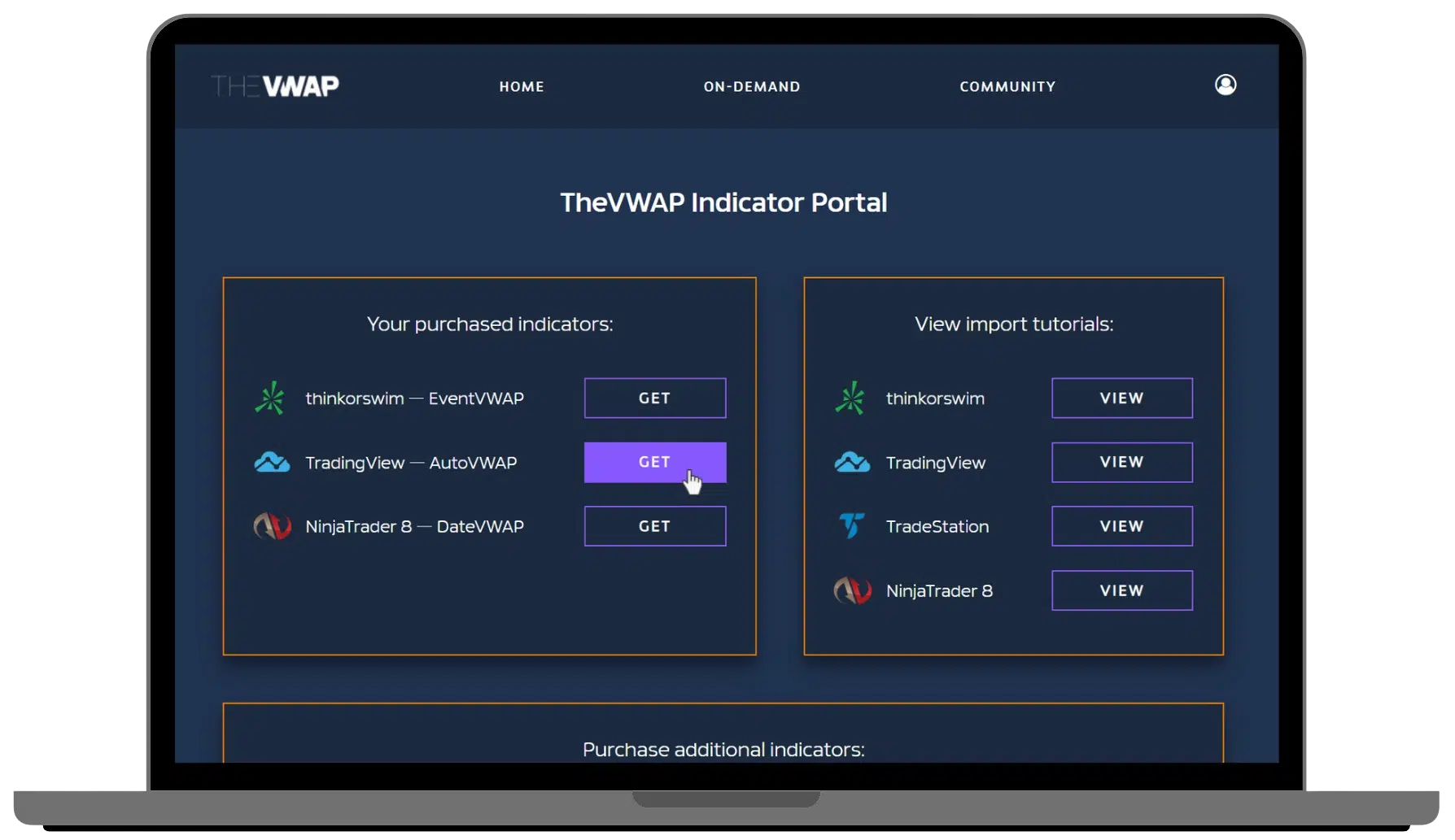 Indicator Portal homepage