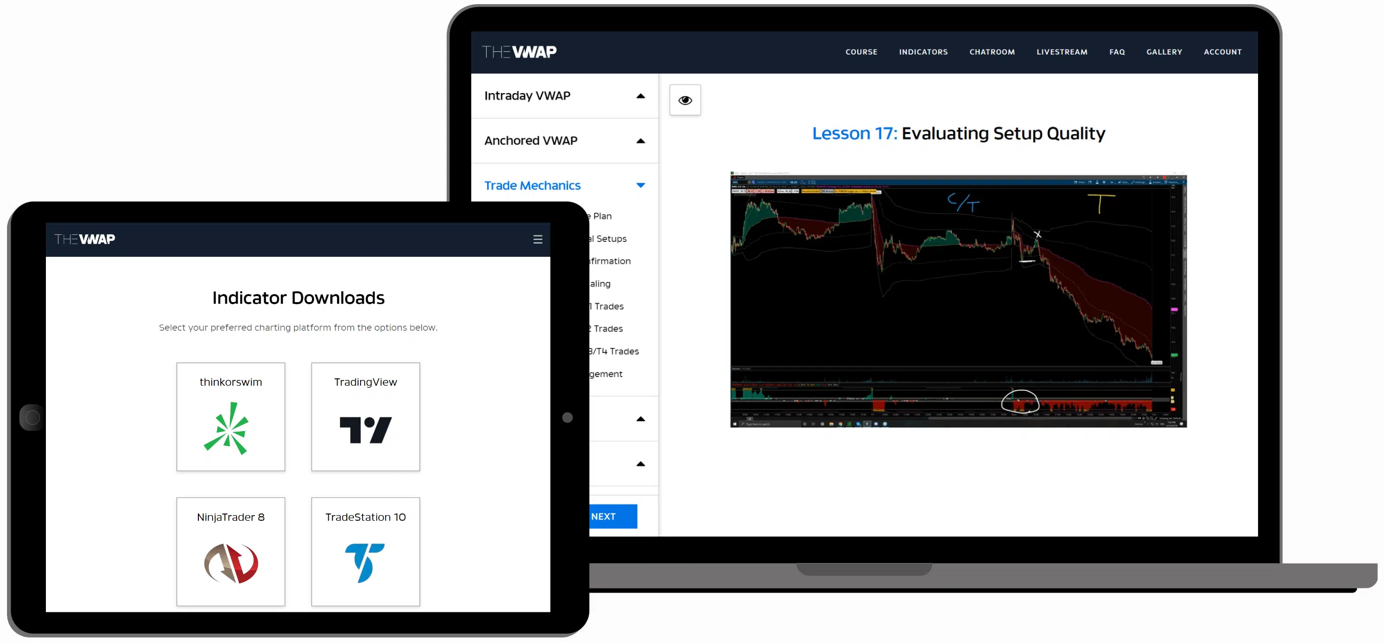 VWAP Course screenshot example